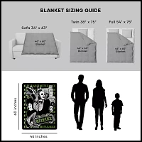 Beetlejuice and Lydia Fleece Blanket