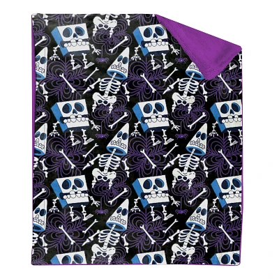 SpongeBob SquarePants and Patrick Spooky Skeletons Fleece Blanket