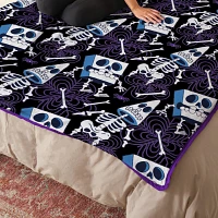 SpongeBob SquarePants and Patrick Spooky Skeletons Fleece Blanket