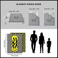 Trippin' Smileys Double-Sided Fleece Blanket