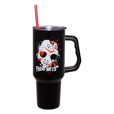 Friday the 13th Jason Splatter Mask Cup with Straw - 40 oz.