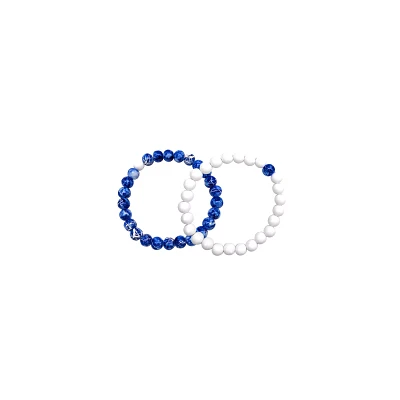 Blue and White Long Distance Bracelets - 2 Pack