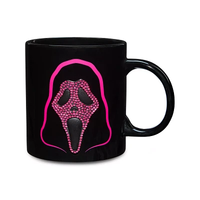 Ghost Face Rhinestone Mask Coffee Mug - 20 oz.