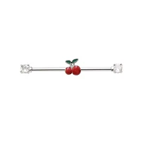 Cherry Cartilage Barbell - 14 Gauge