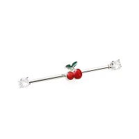 Cherry Cartilage Barbell - 14 Gauge
