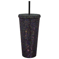 Poison Rhinestone Cup with Straw - 20 oz.