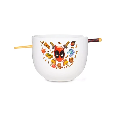 Deadpool Favorite Foods Bowl with Chopsticks 20 oz. - Marvel