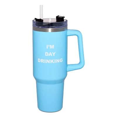 I'm Day Drinking Travel Tumbler with Straw - 40 oz.