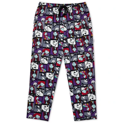 Jack and Sally Patchwork Square Lounge Pants - The Nightmare Before Christmas