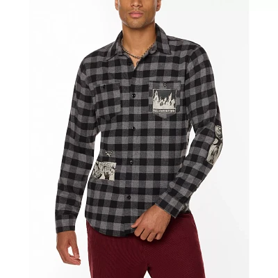 Black and Grey The Nightmare Before Christmas Flannel Shirt