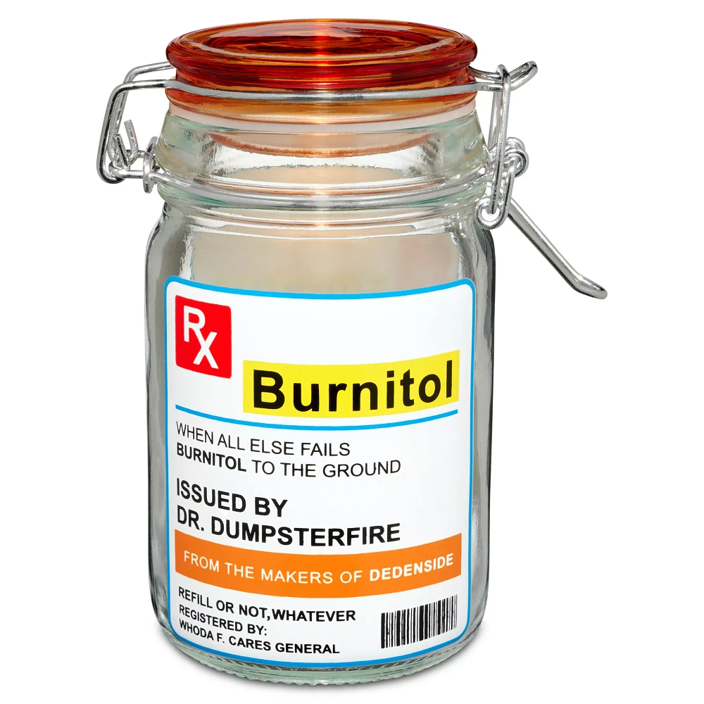 Rx Prescription Burnitol Stash Jar - 6 oz.