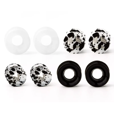 Multi-Pack Black Clear and White Tunnels - 4 Pair
