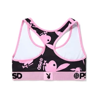 PSD Playboy Bunny Black and Pink Sports Bra