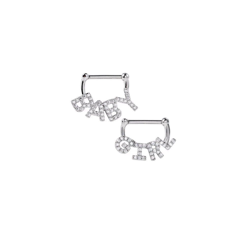 Babygirl Nipple Half Shields - 14 Gauge