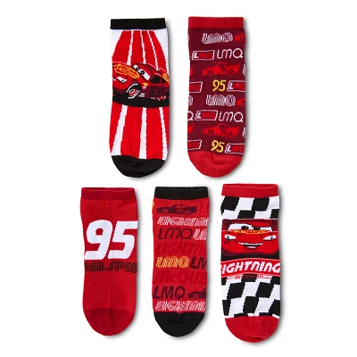 Lightning McQueen No Show Socks - 5 Pack