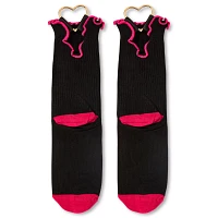Heart Hardware Ruffle Crew Socks