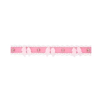 Pink Spike and Bows Choker Necklace