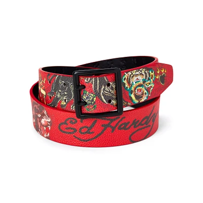 Ed Hardy Red Panther Belt