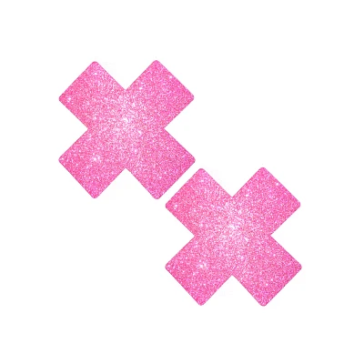 Pink Glitter X Nipple Pasties