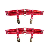 Red Double Heart Garter Belts