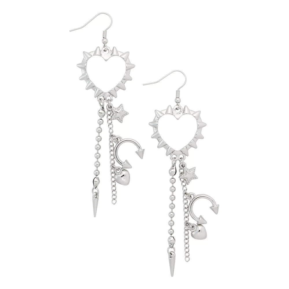 Kayla Malecc Heart Drape Dangle Earrings