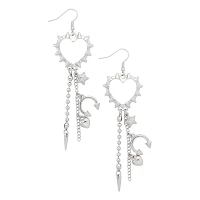 Kayla Malecc Heart Drape Dangle Earrings