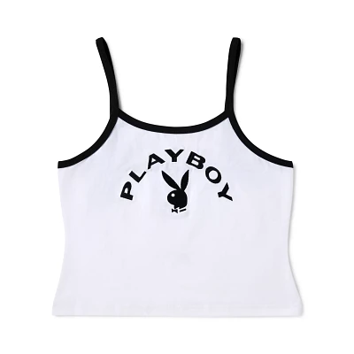 White Playboy Bunny Tank Top