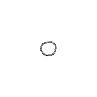Icy Blue and Black Long Distance Beaded Bracelets – 2 Pack