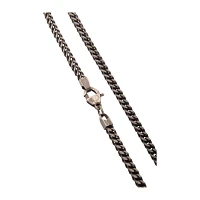 Oxidized Gold Franco Chain Necklace