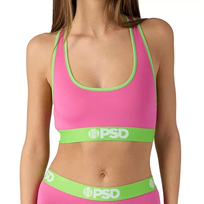 PSD Pink and Green Sports Bra