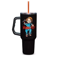 Chucky Wanna Play Tumbler with Straw - 40 oz.