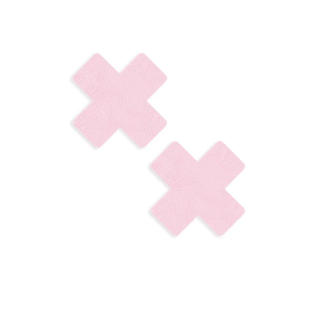 Pink Lace X Nipple Pasties