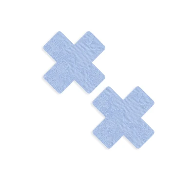 Blue Lace X Nipple Pasties