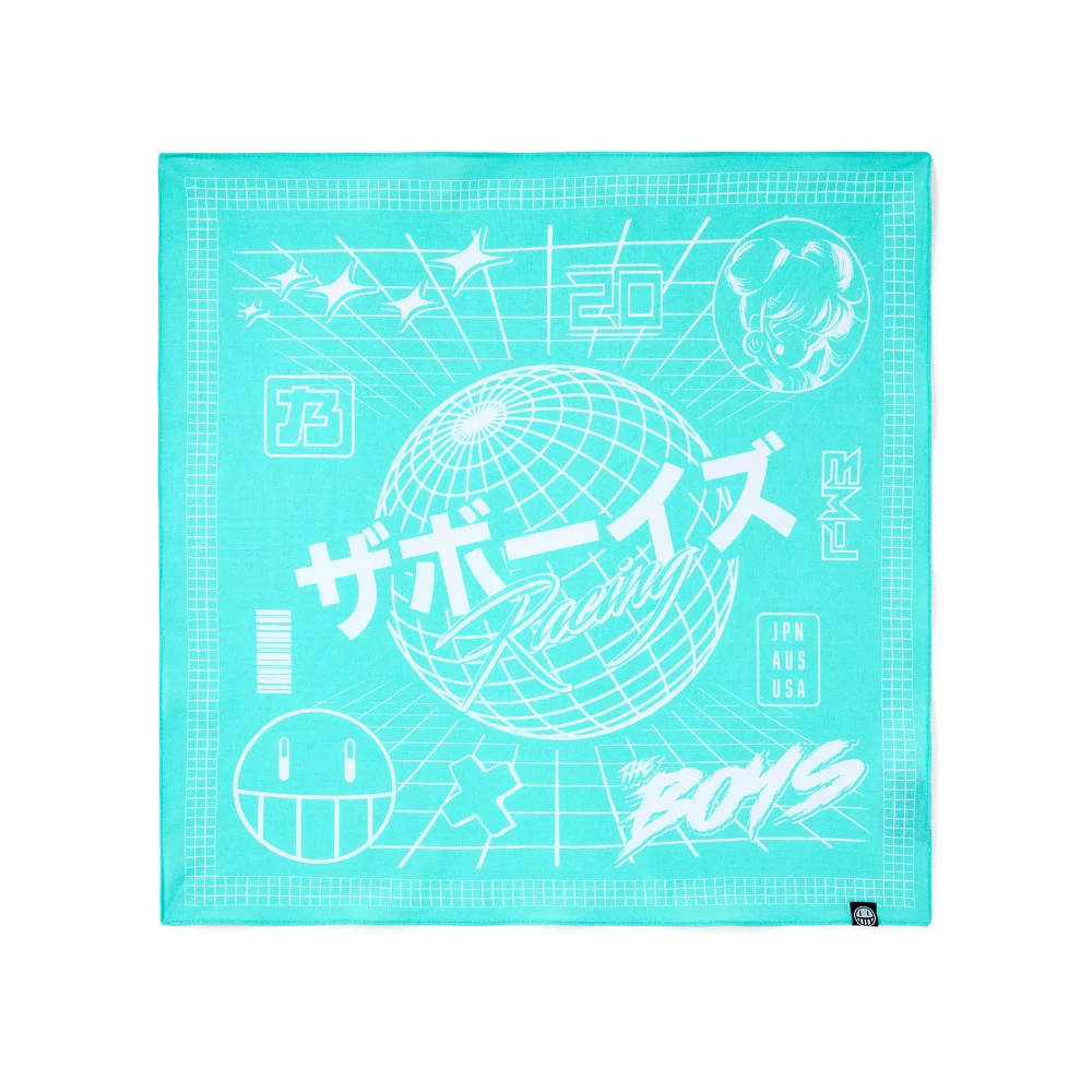 The Boys Teal Racing Bandana