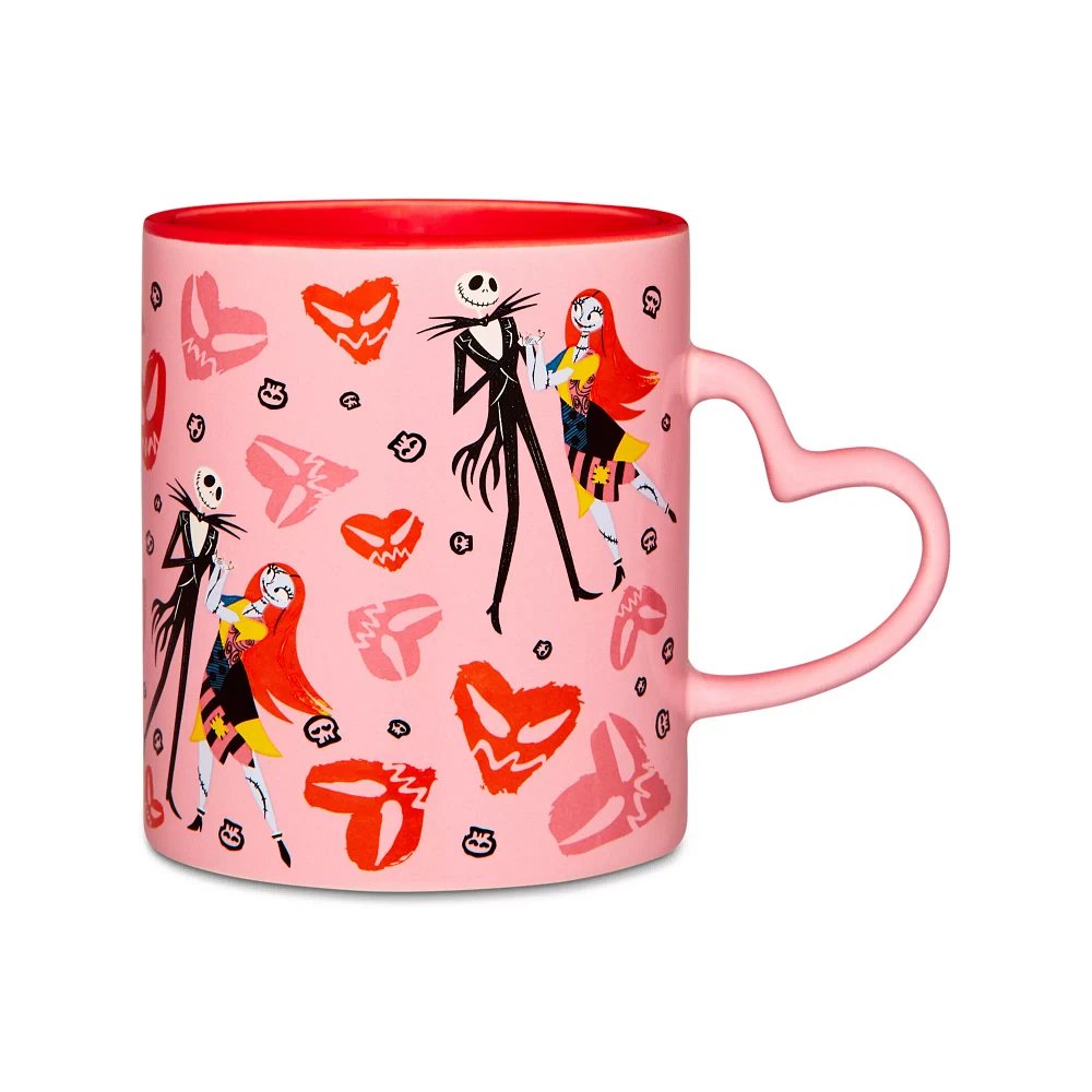 Jack and Sally Heart Handle Coffee Mug 20 oz. - The Nightmare Before Christmas