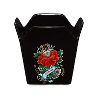Ed Hardy Love Kills Slowly Take Out Bowl with Chopsticks - 16 oz.