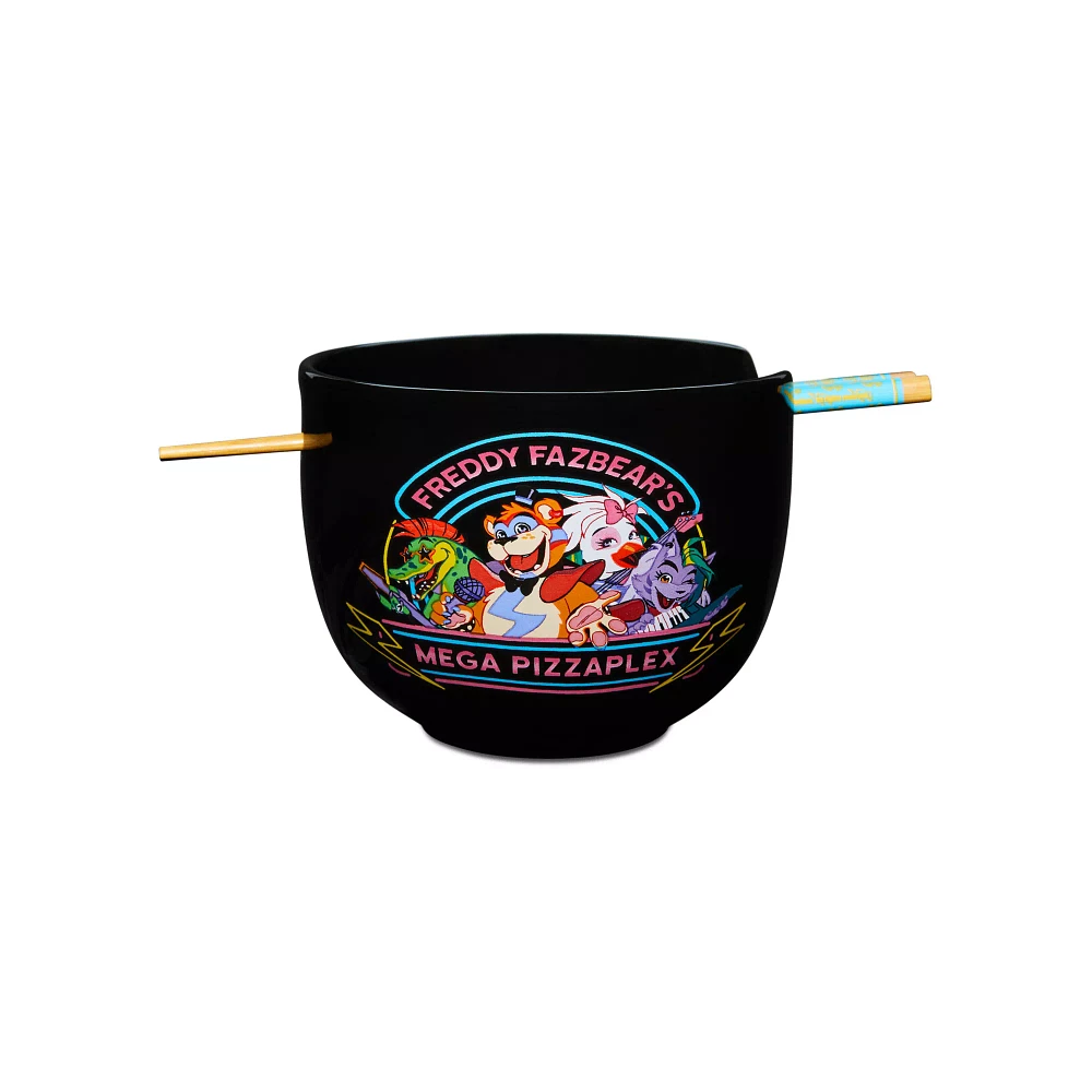 Mega Pizzaplex Ramen Bowl with Chopsticks - Five Nights at Freddy's