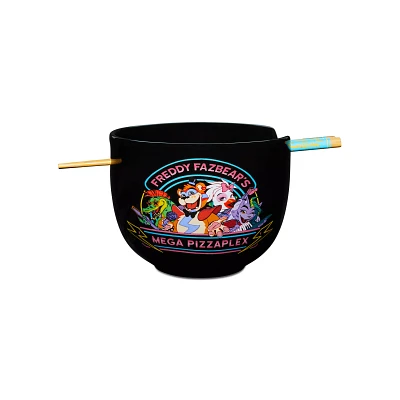 Mega Pizzaplex Ramen Bowl with Chopsticks - Five Nights at Freddy's
