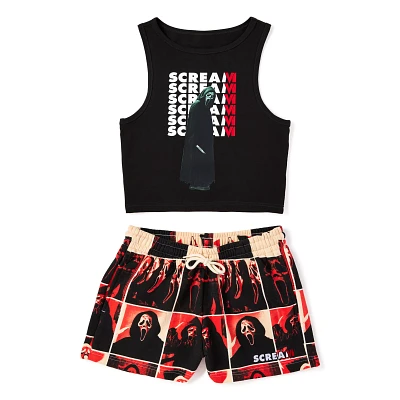 Ghost Face Tank Top and Shorts Set - Scream