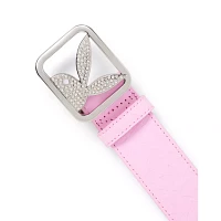 Pink Debossed Playboy Bunny Belt
