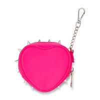 Pink Heart Spike Coin Pouch