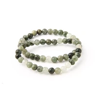 Green Onyx Beaded Bracelet - 2 Pack