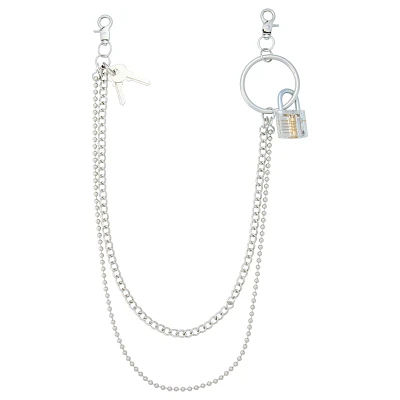 2-Row Lock and Key Wallet Chain