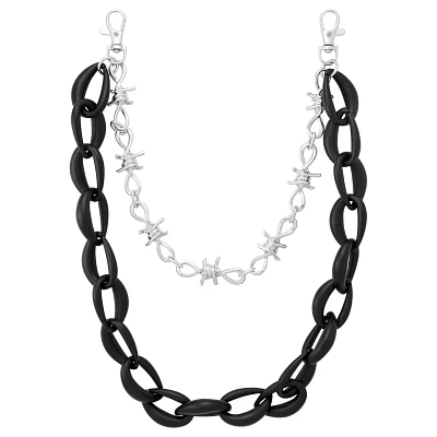 2-Row Barbed Wire Wallet Chain