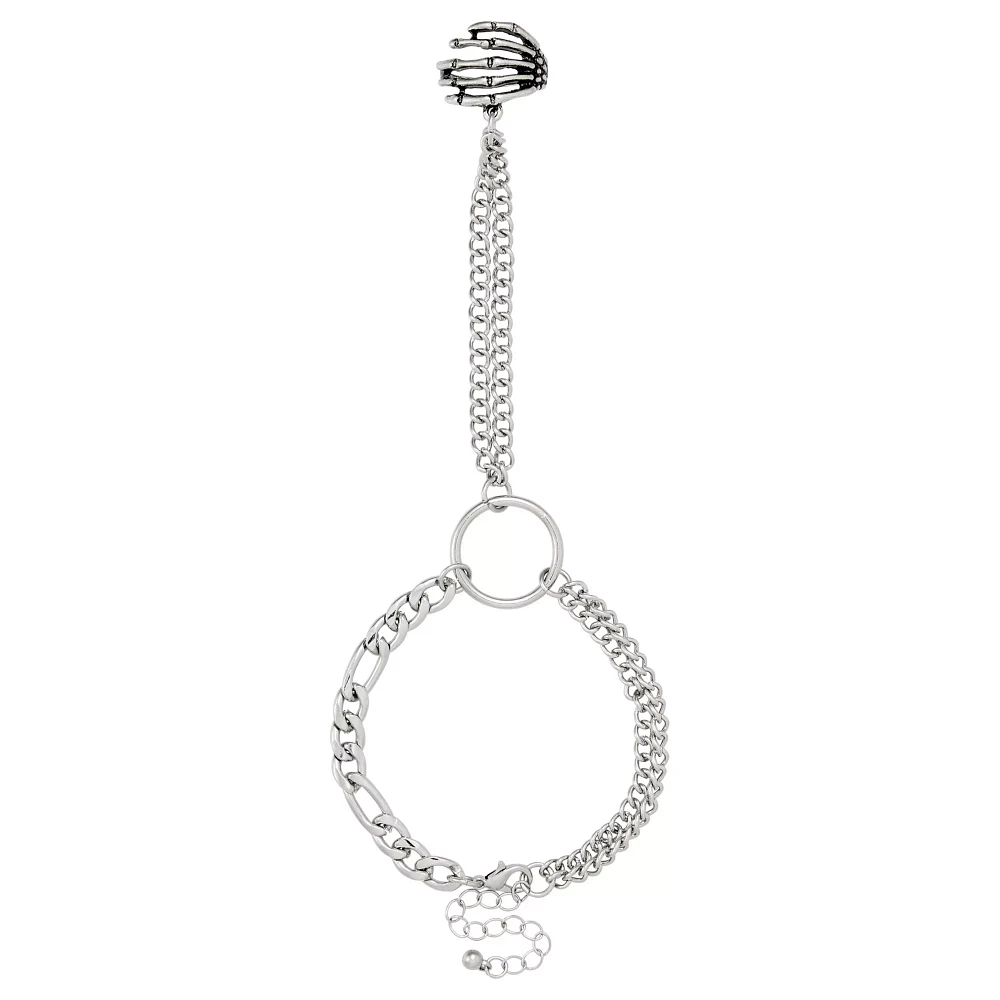 Skeleton Grip Hand Chain Bracelet