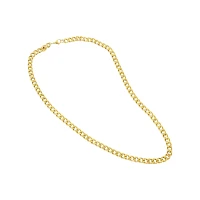 Goldtone Curb Link Chain Necklace