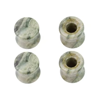 Green Onyx Stone Plugs and Tunnels - 2 Pair