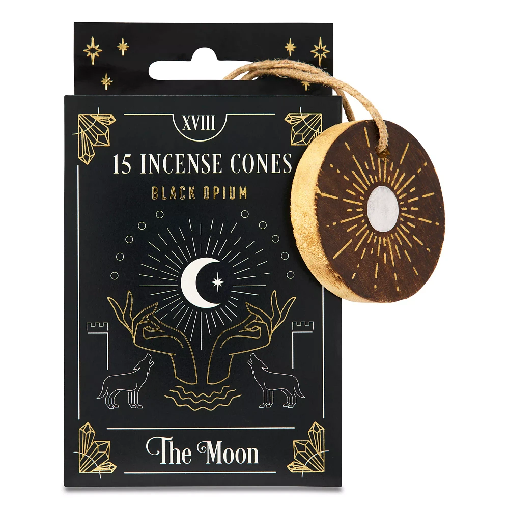 The Moon Tarot Incense Cones with Burner - 15 Pack
