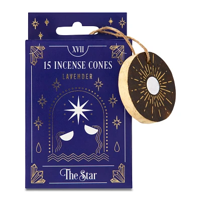The Star Tarot Incense Cones with Burner - 15 Pack