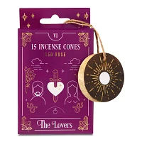 The Lovers Tarot Incense Cones with Burner - 15 Pack